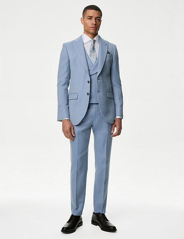 Regular Fit Wool Blend Suit - FI
