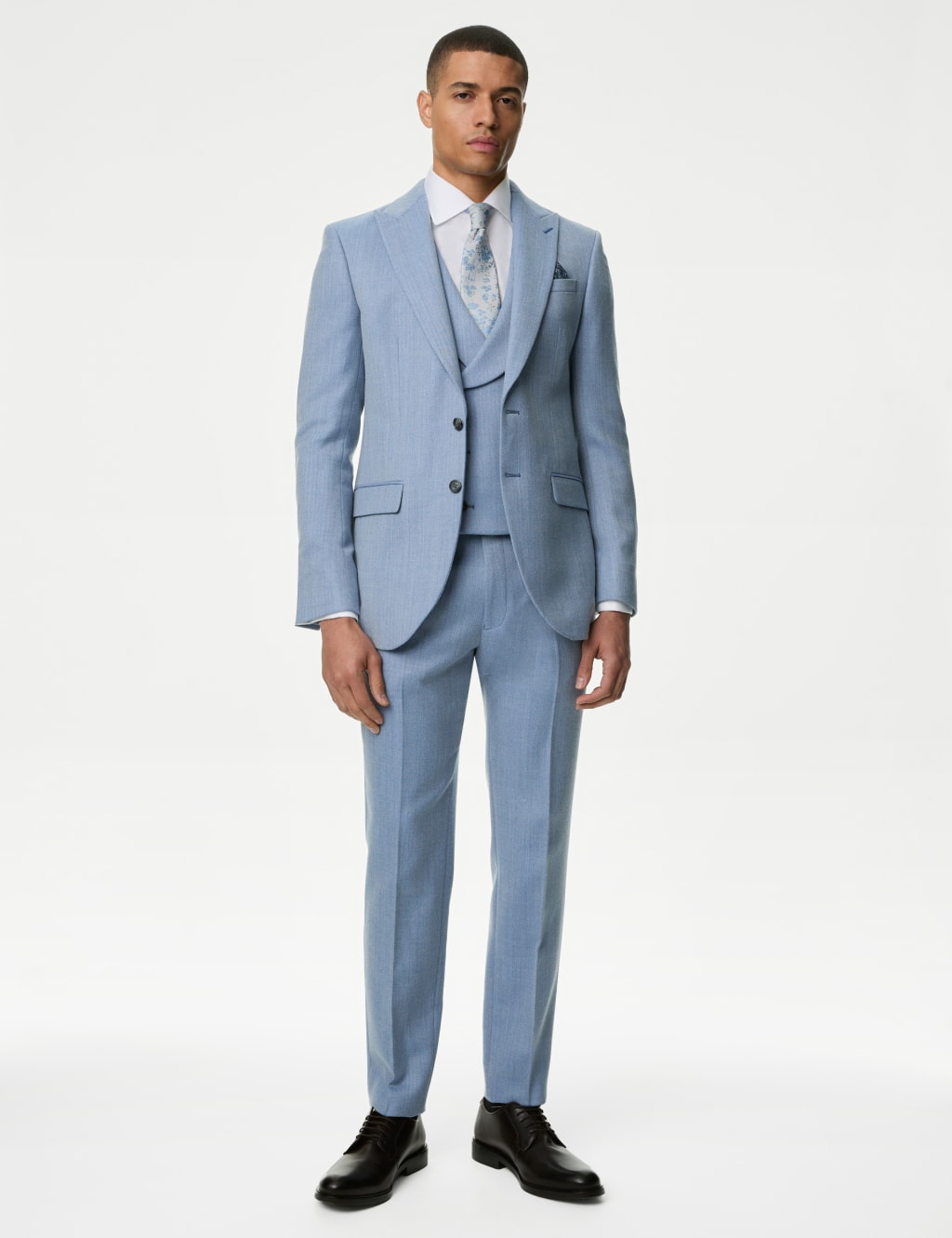 Regular Fit Wool Blend Suit