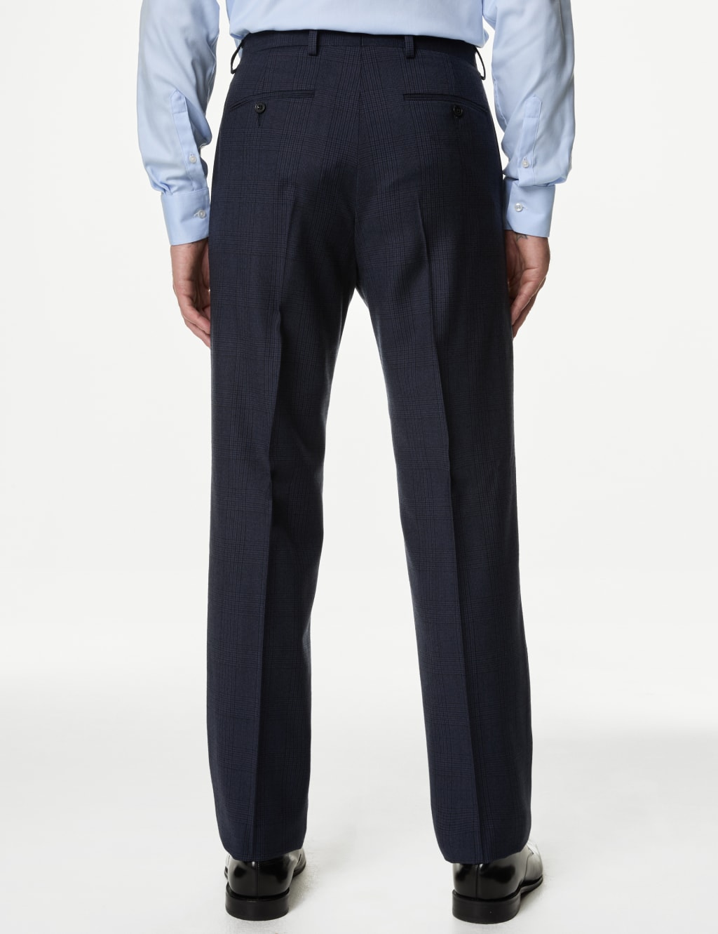Regular Fit Pure Wool Check Suit image 5