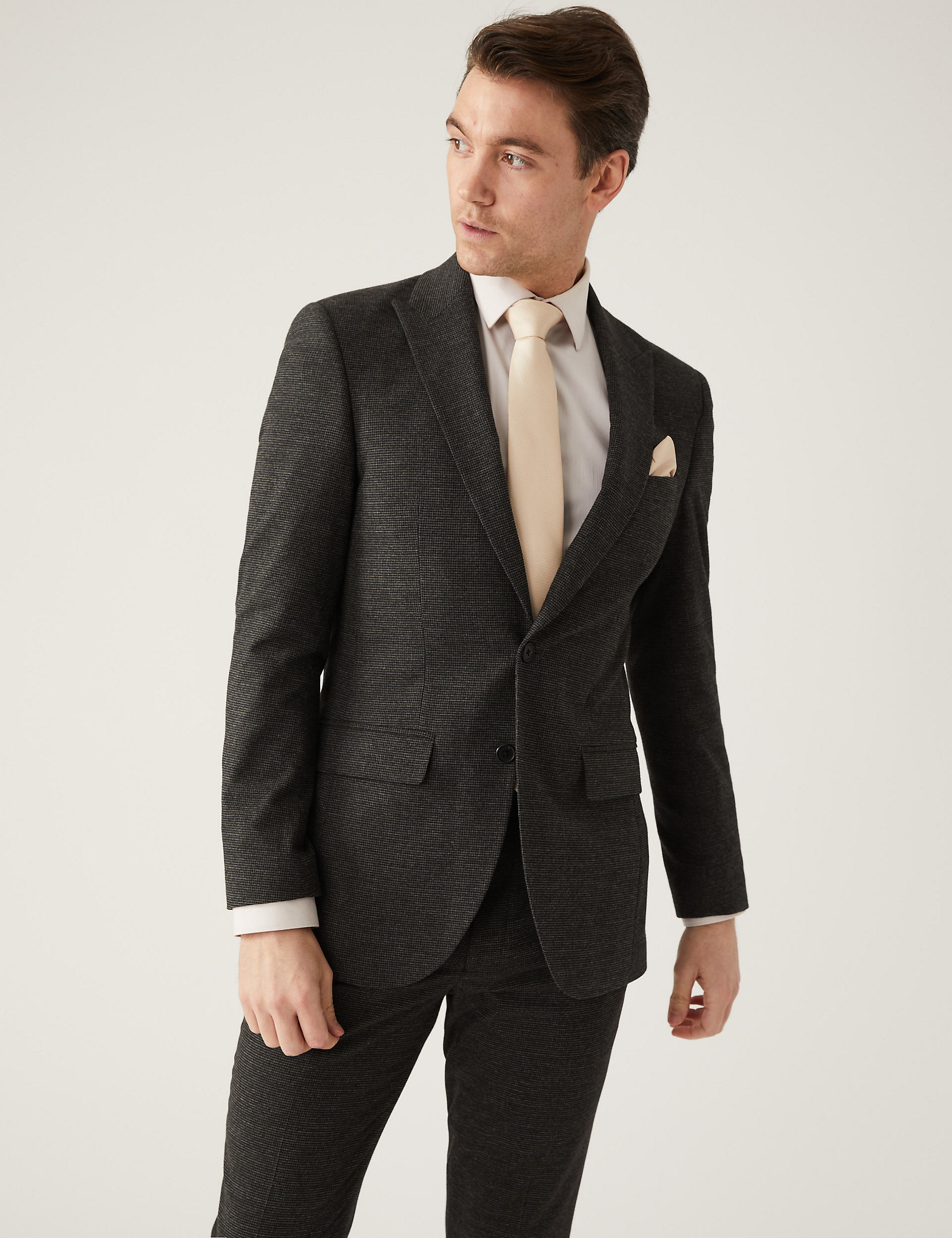 Slim Fit Puppytooth Suit