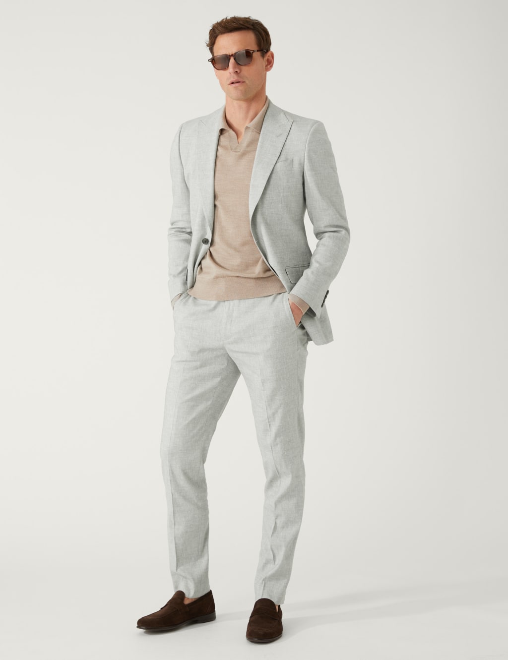 Slim Fit Italian Linen Miracle™ Suit image 6