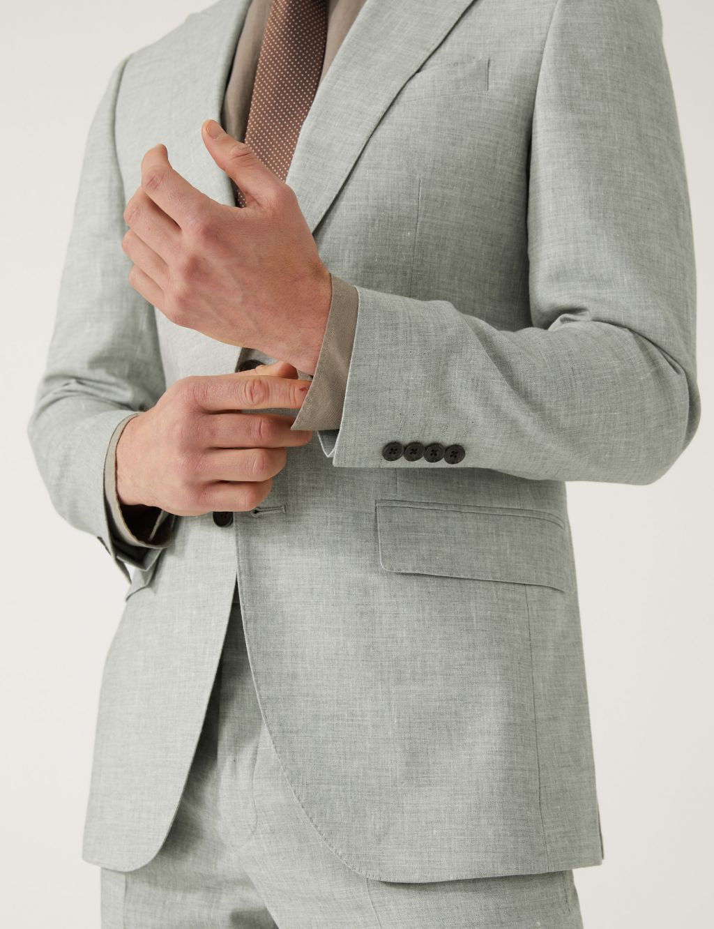 Slim Fit Italian Linen Miracle™ Suit image 7