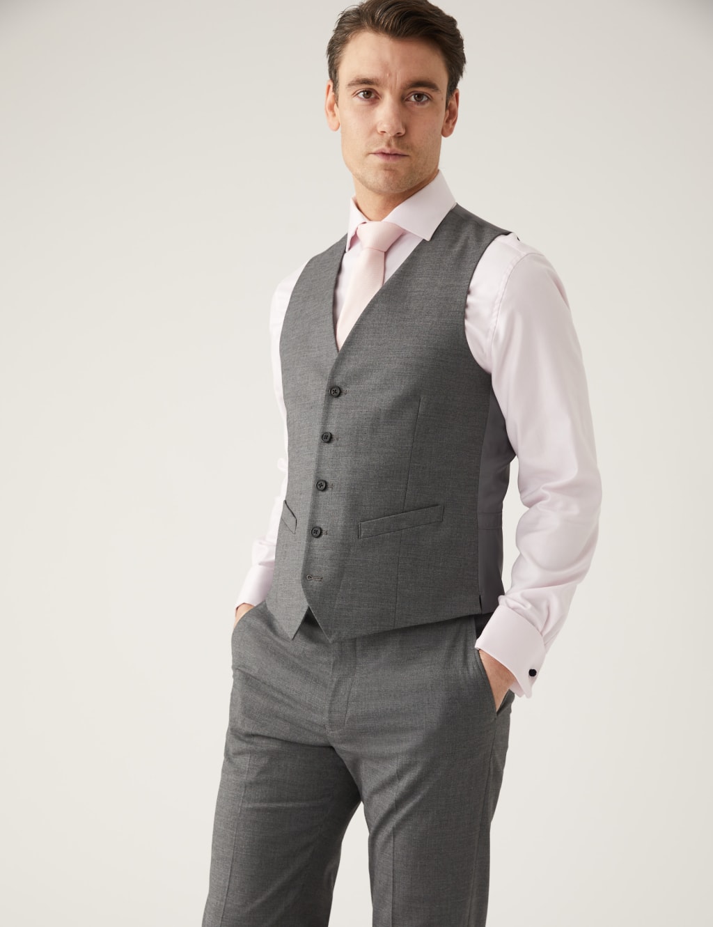 Regular Fit Sharkskin Suit image 2