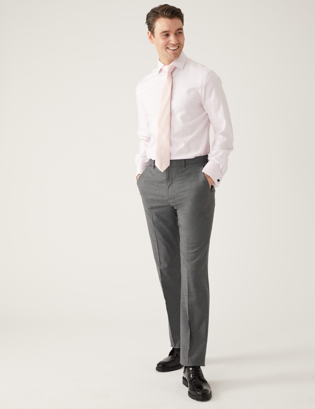 Regular Fit Sharkskin Suit image 5