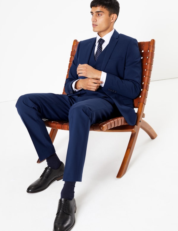 The Ultimate Blue Skinny Fit 3 Piece Suit