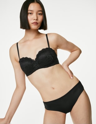 MARKS & SPENCER Lace Padded Bandeau Strapless Bra A-E