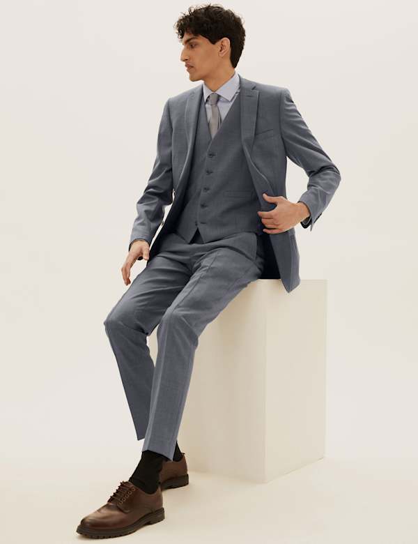 Grey Slim Fit 3 Piece Suit