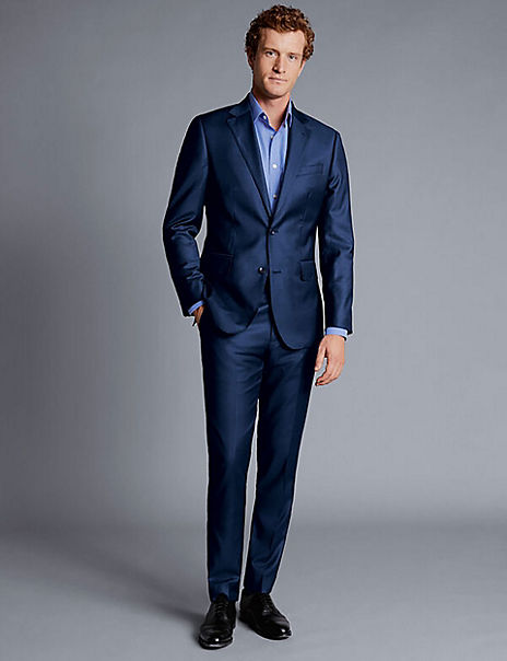 Slim Fit Pure Wool Twill Suit