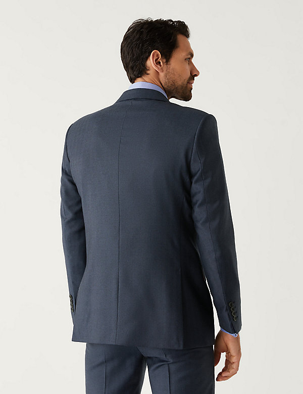 Regular Fit Pure British Wool Herringbone Suit - RO