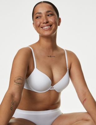 MARKS & SPENCER M&S Cotton with Cool Comfortâ Non-Wired Push Up Bra -  T33/6819 2024, Buy MARKS & SPENCER Online