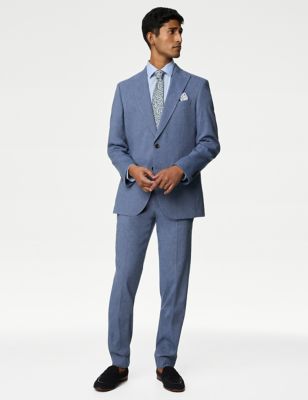 Tailored Fit Italian Linen Miracle™ Suit | M&S US
