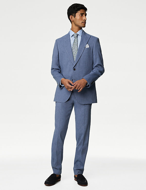 Tailored Fit Italian Linen Miracle™ Suit - BG