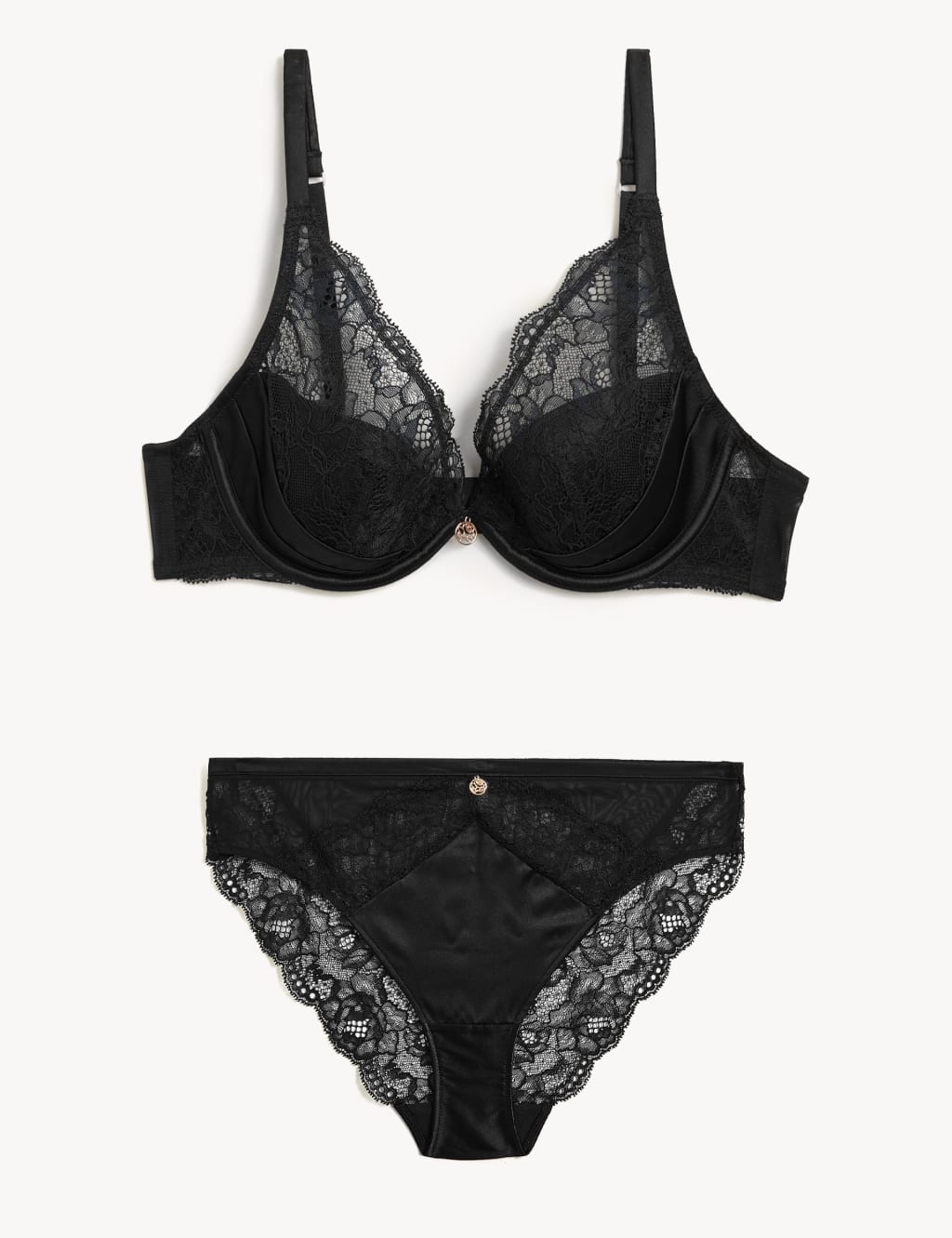 Silk Beau Wired Plunge Bra Set A-E image 2