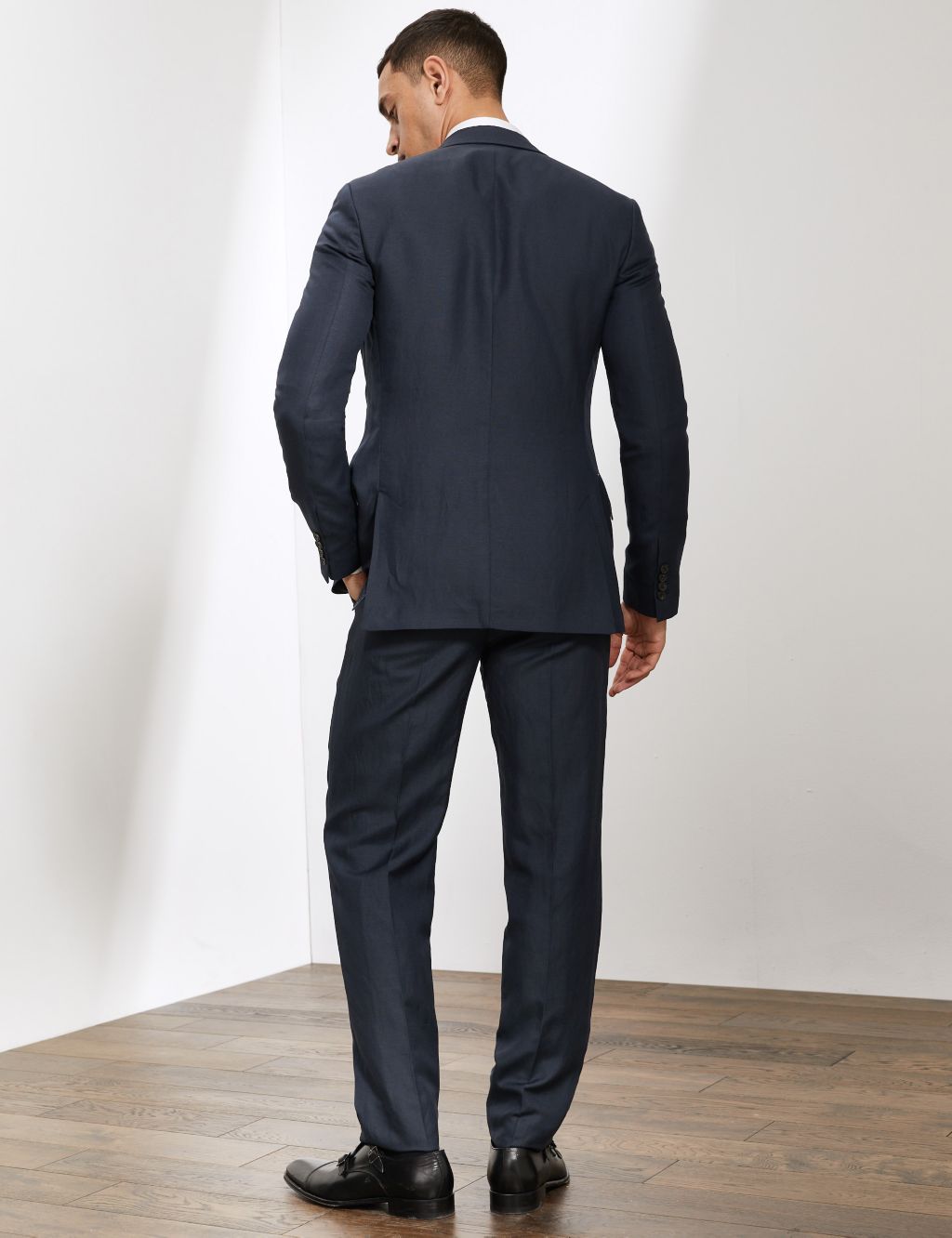 Slim Fit Silk Rich And Linen Suit image 3