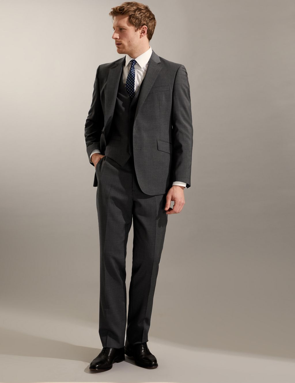 Tailored Fit Pure Wool Bi-Stretch Suit image 1