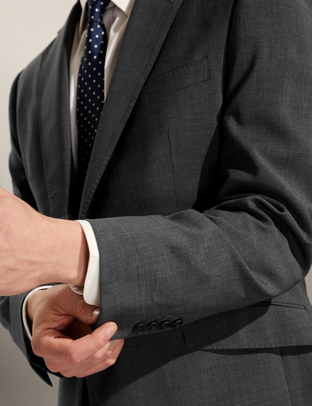 Tailored Fit Pure Wool Bi-Stretch Suit image 6