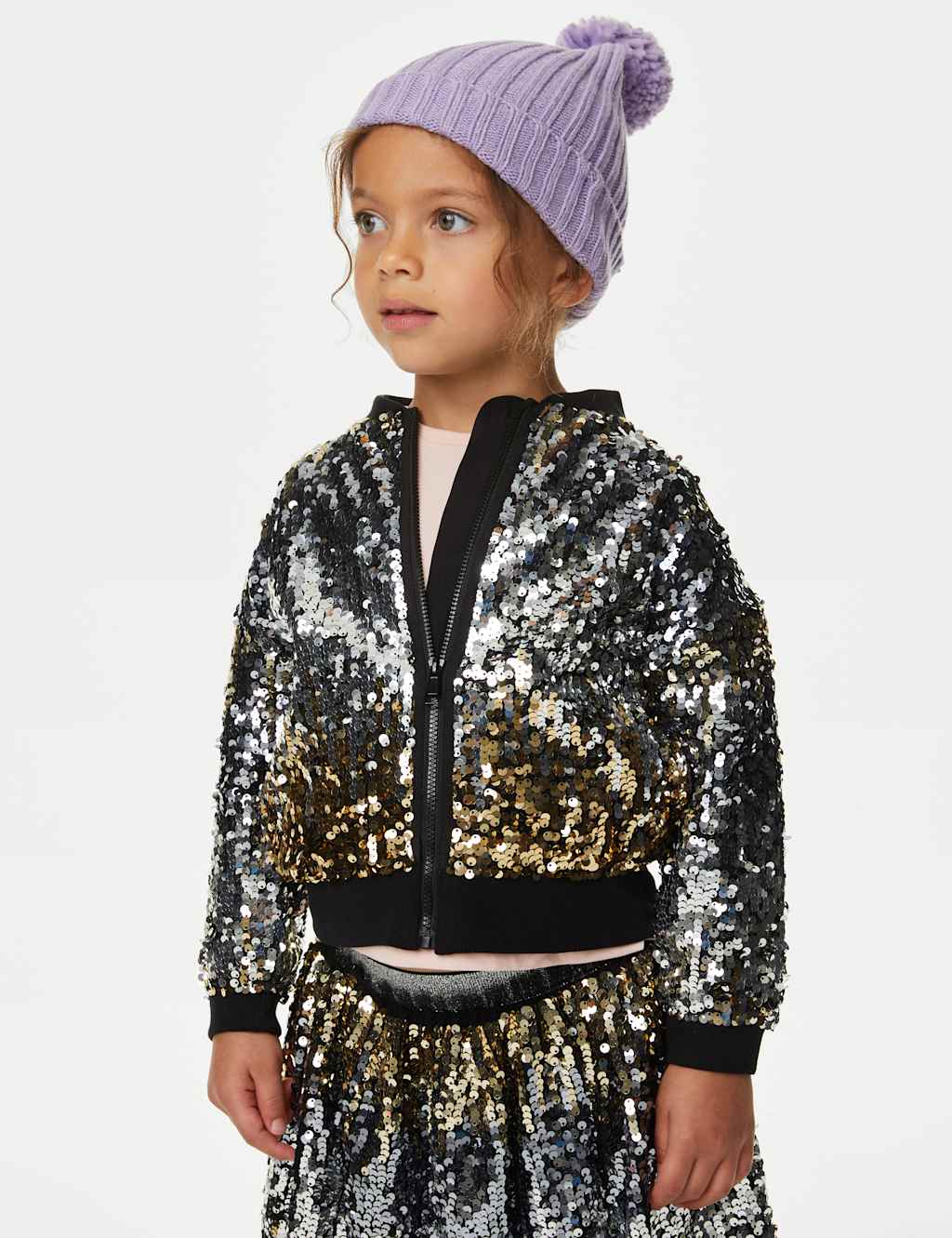 Sequin Jacket & Skirt Outfit image 2