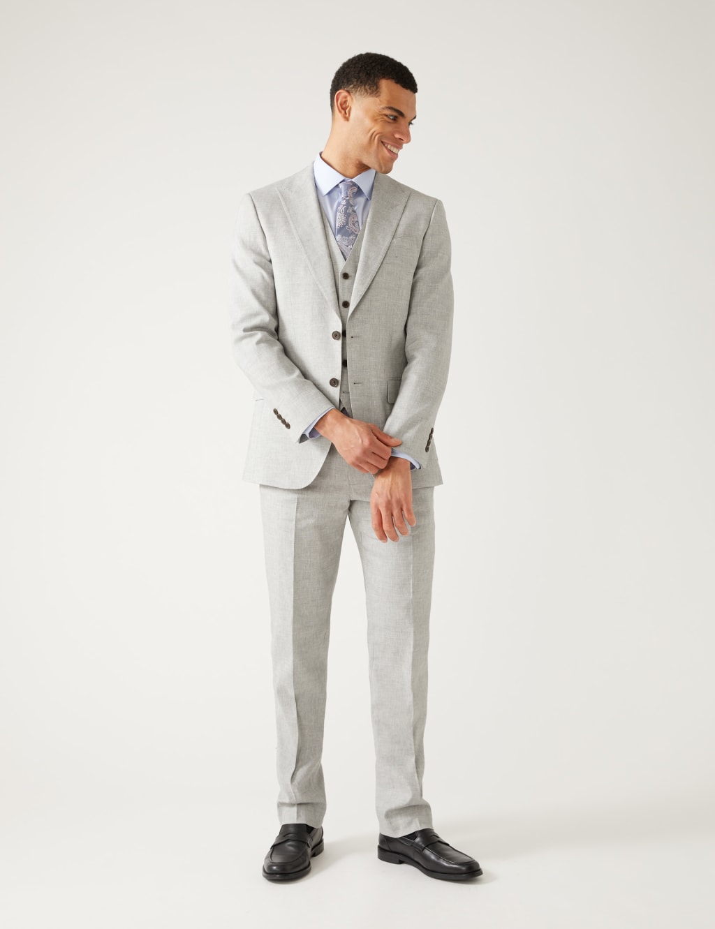 Tailored Fit Italian Linen Miracle™ Suit image 1