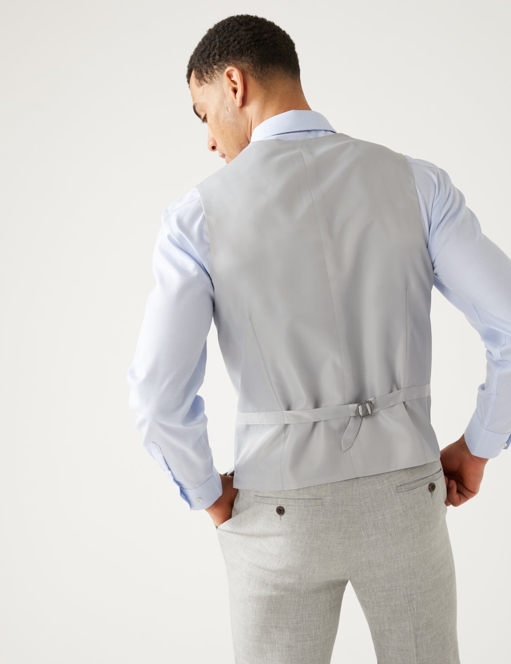 Tailored Fit Italian Linen Miracle™ Suit image 3