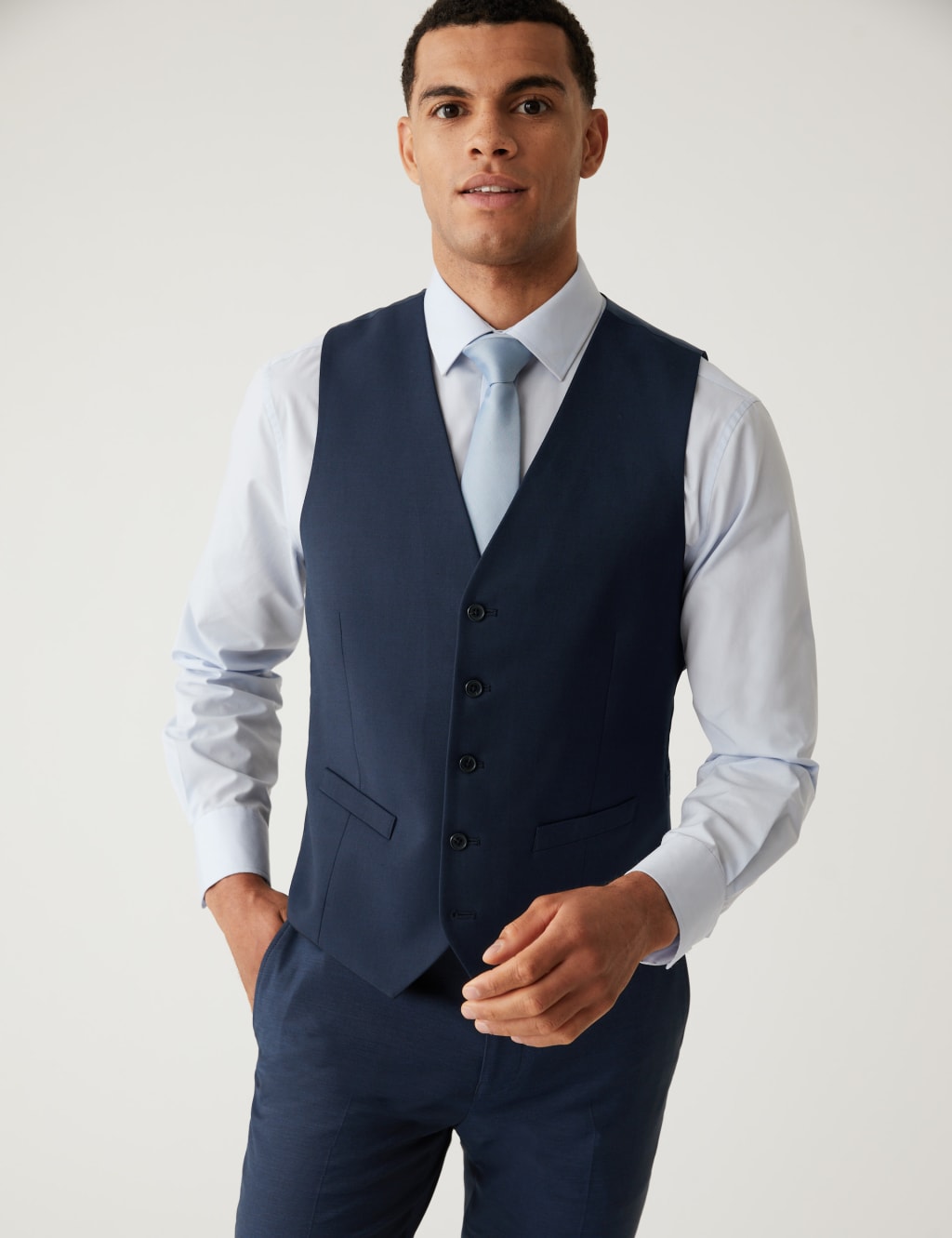 Slim Fit Sharkskin Stretch Suit image 2