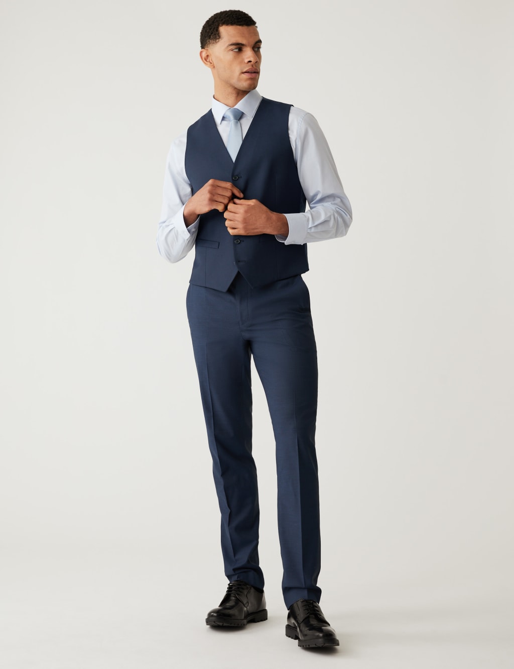 Slim Fit Sharkskin Stretch Suit image 4