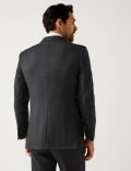Regular Fit Birdseye Double Breasted Suit