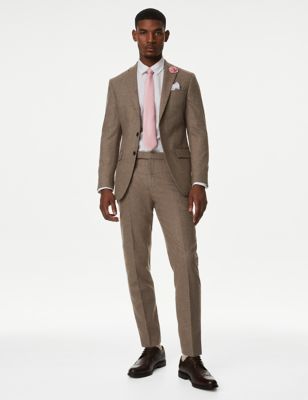 Tailored Fit Wool Rich Donegal Suit | M&S