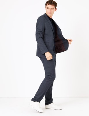 Costume coupe ajust&eacute;e textur&eacute;