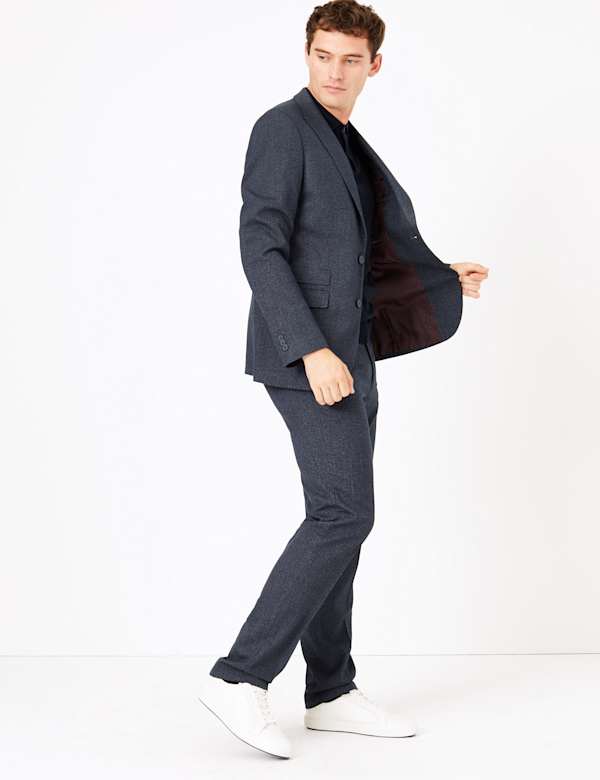 Textured Tailored Fit Suit