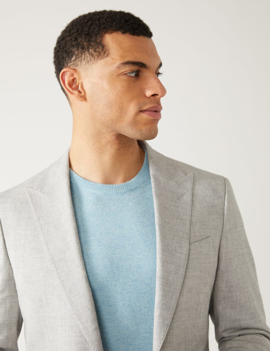 Tailored Fit Italian Linen Miracle™ Suit image 6