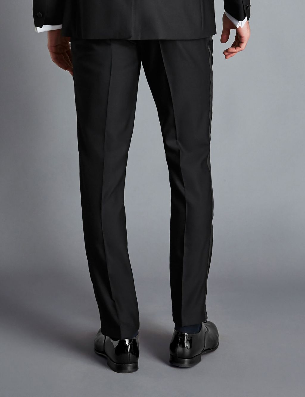 Slim Fit Pure Wool Tuxedo Suit image 4