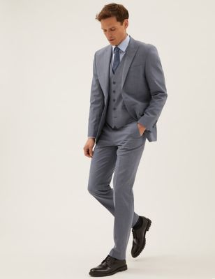 The Ultimate Blue Tailored Fit 3 Piece Suit | M&S