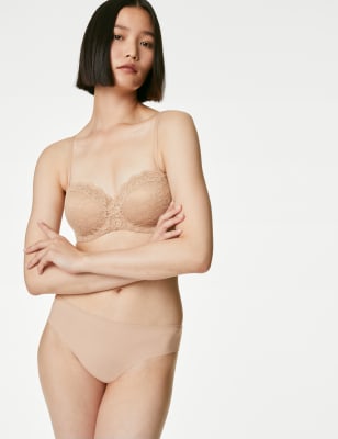 Buy MARKS & SPENCER M&S Lace Padded Bandeau Strapless Bra A-E 2024 Online