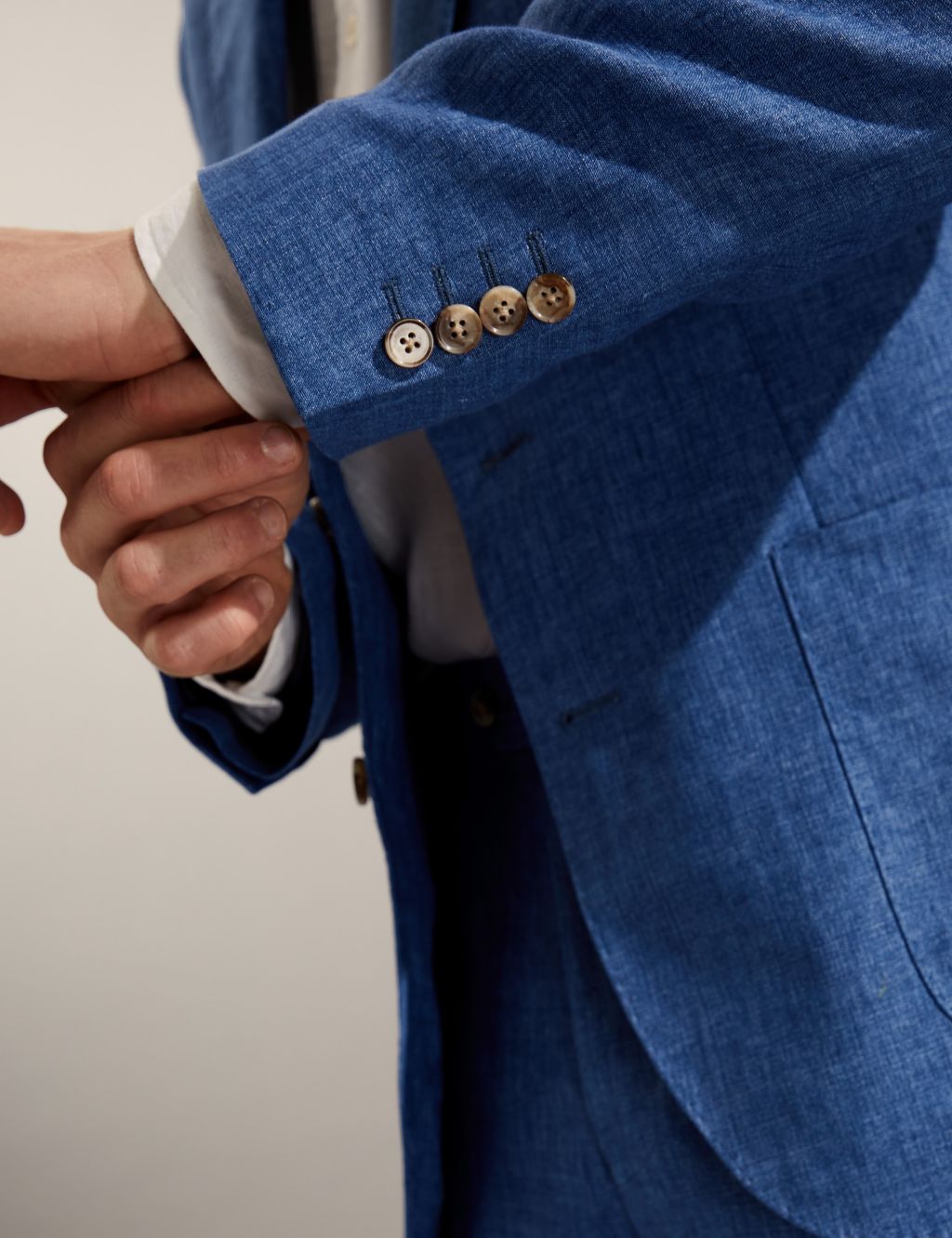 Tailored Fit Pure Linen Suit image 6
