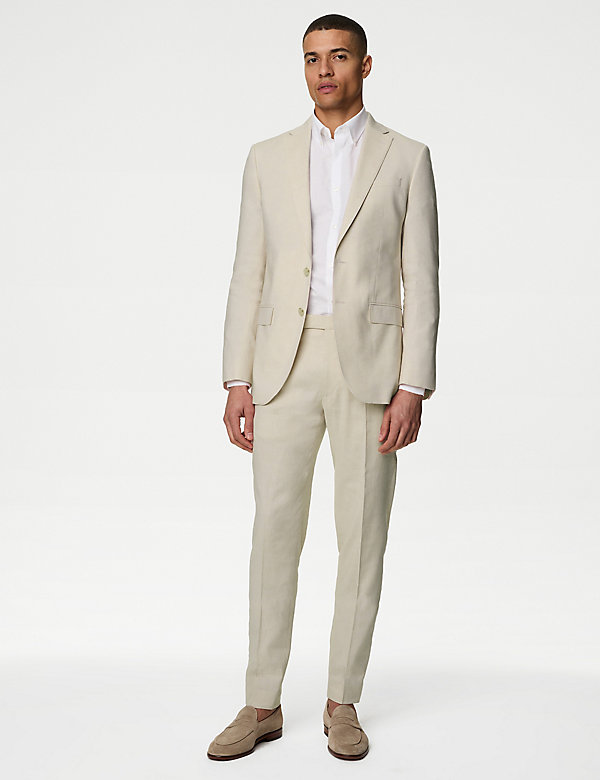 Tailored Fit Italian Linen Miracle™ Suit - NZ