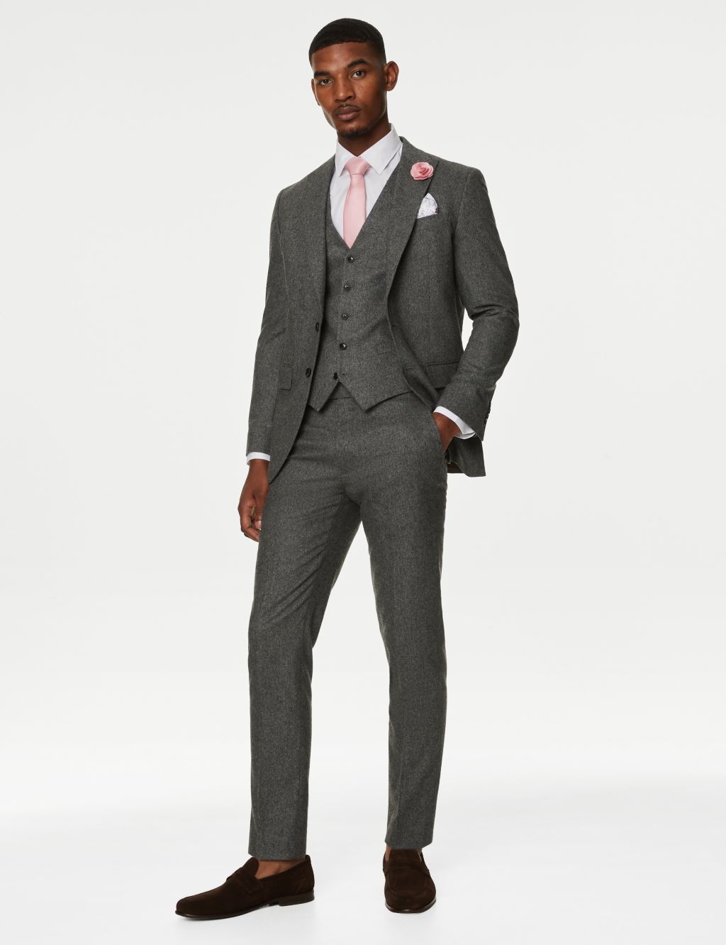 Tailored Fit Italian Wool Rich Suit image 1