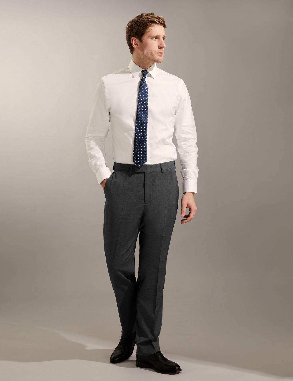 Tailored Fit Pure Wool Plain Suit image 4