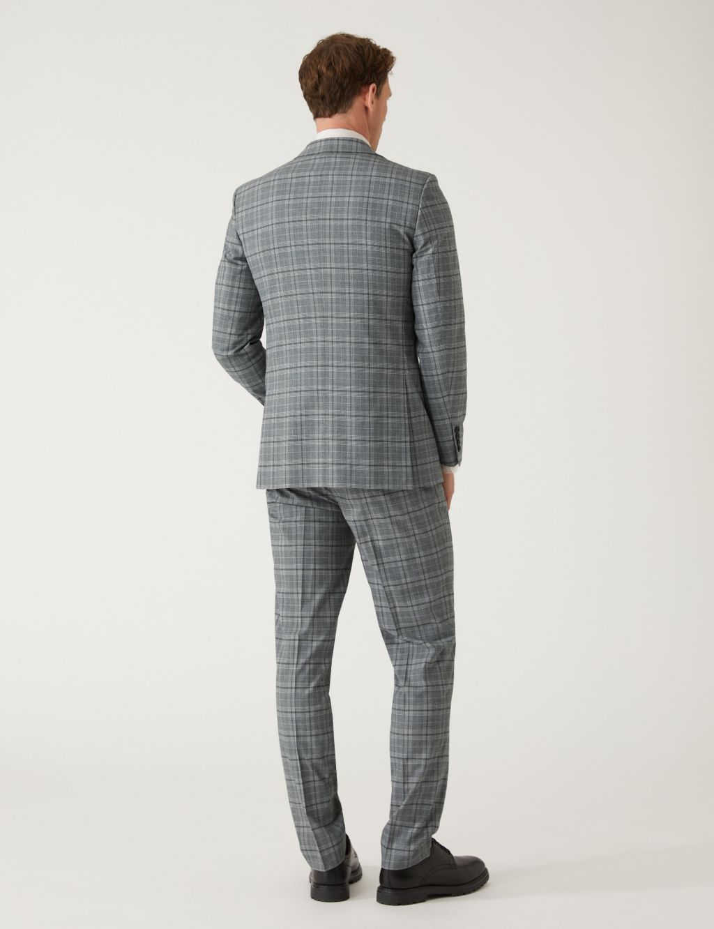 Slim Fit Prince of Wales Check Suit image 3