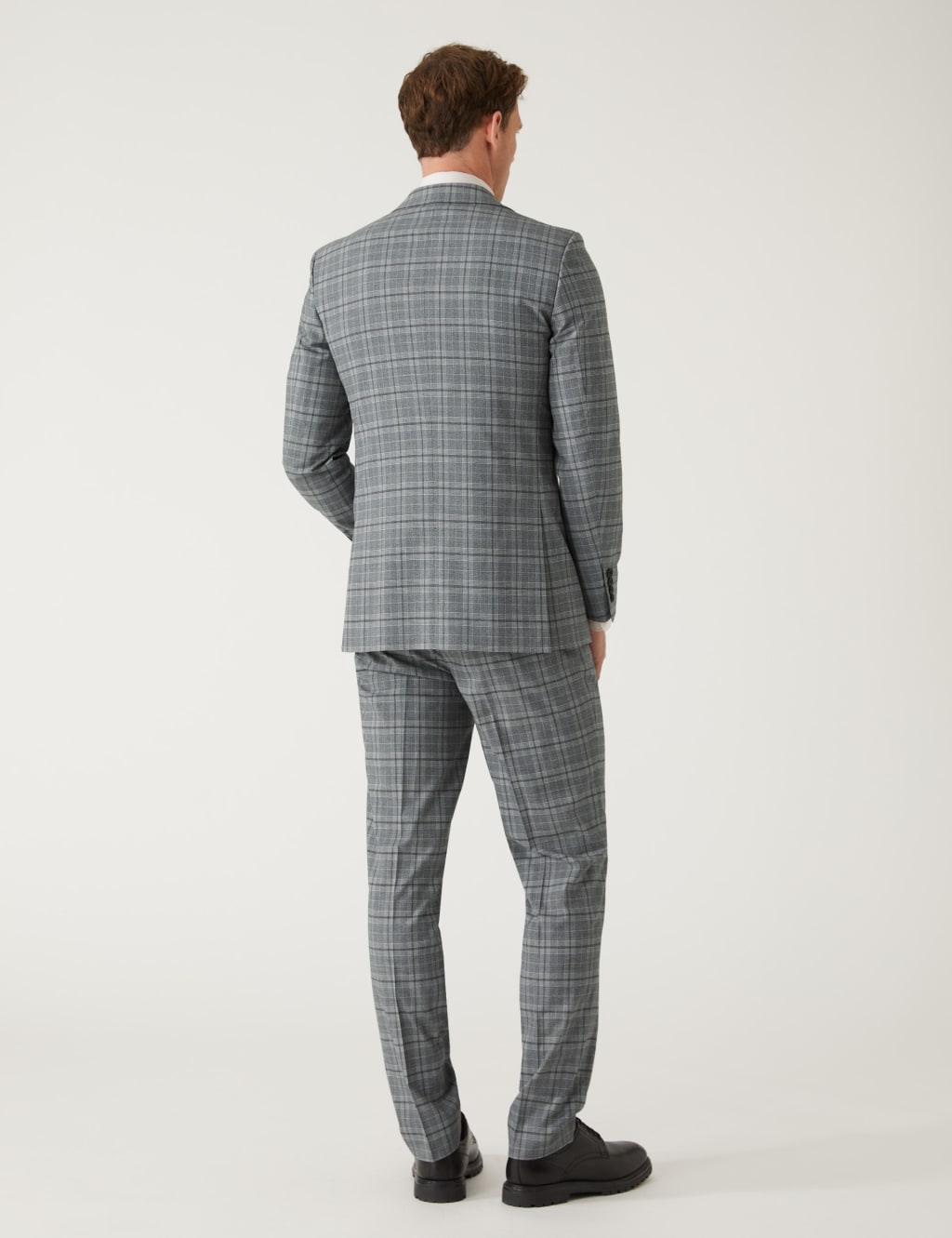 Slim Fit Prince of Wales Check Suit image 3