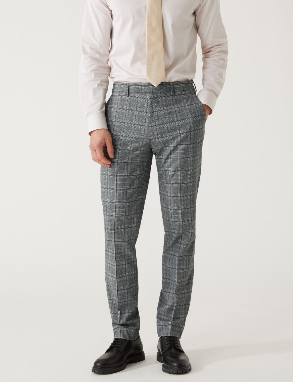 Slim Fit Prince of Wales Check Suit image 4