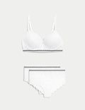 Cleo Lace Non Wired Push Up Bra Set A-E