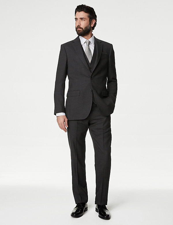 Regular Fit Pure Wool Suit - CH