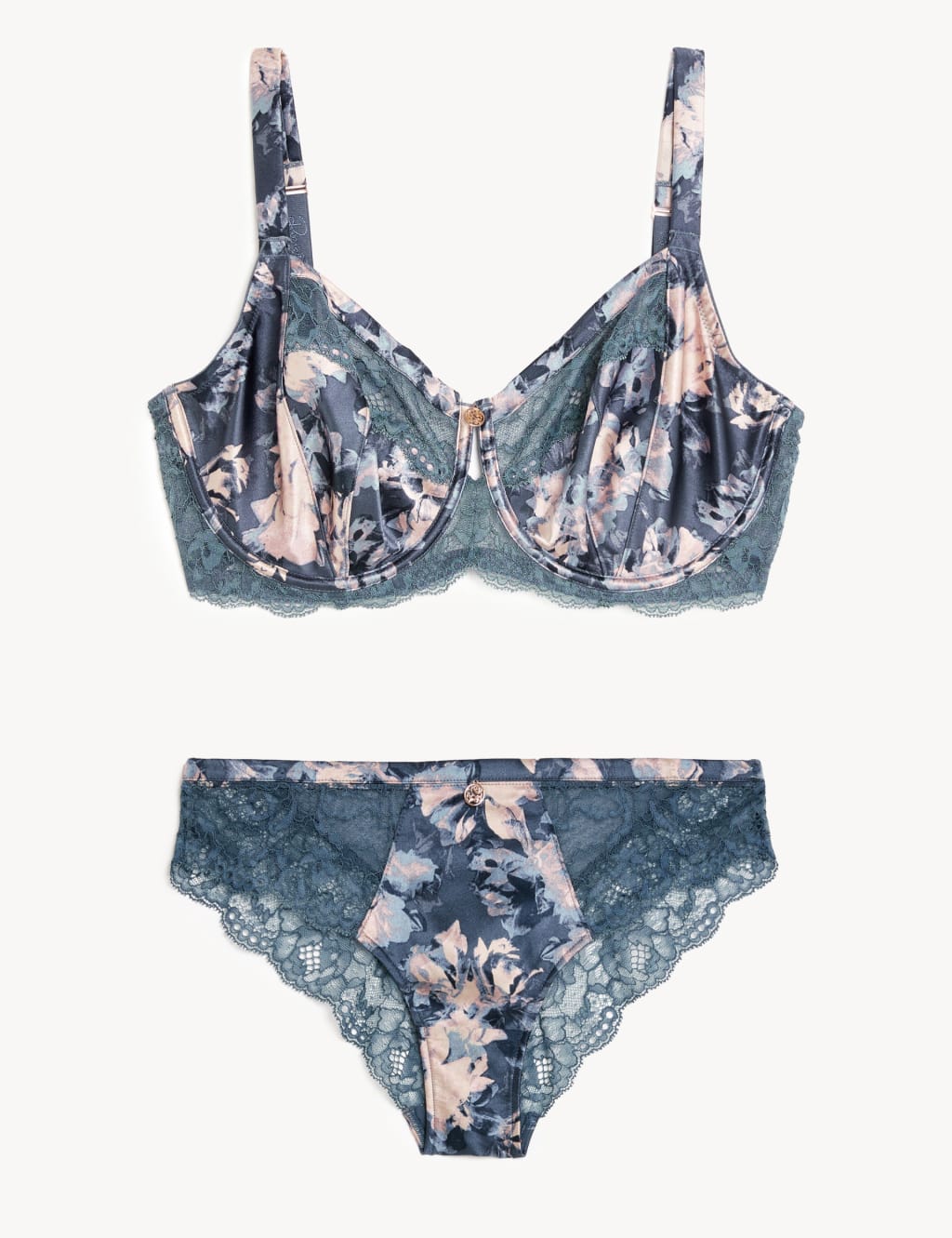 Lunaria Silk Wired Minimiser Bra Set C-G image 2