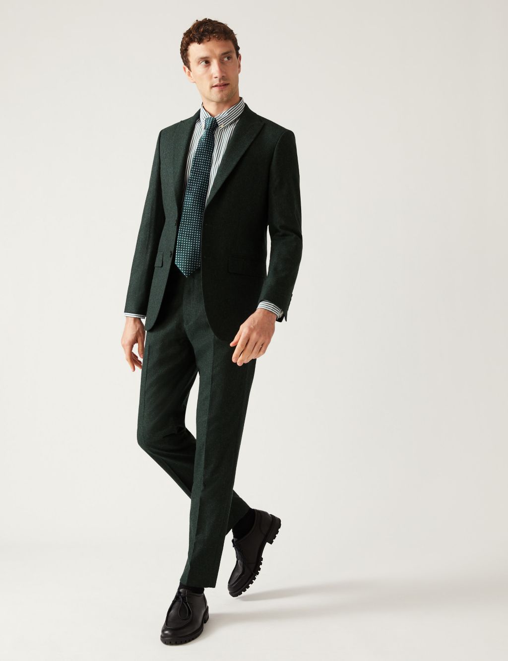 Tailored Fit Italian Wool Rich Suit image 1