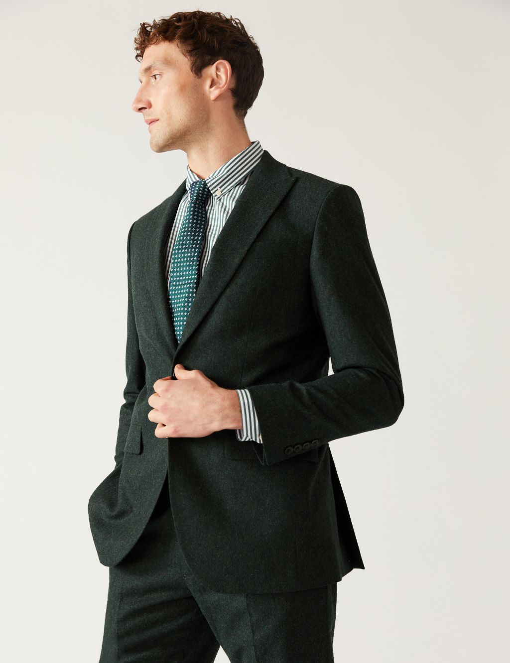 Tailored Fit Italian Wool Rich Suit image 2
