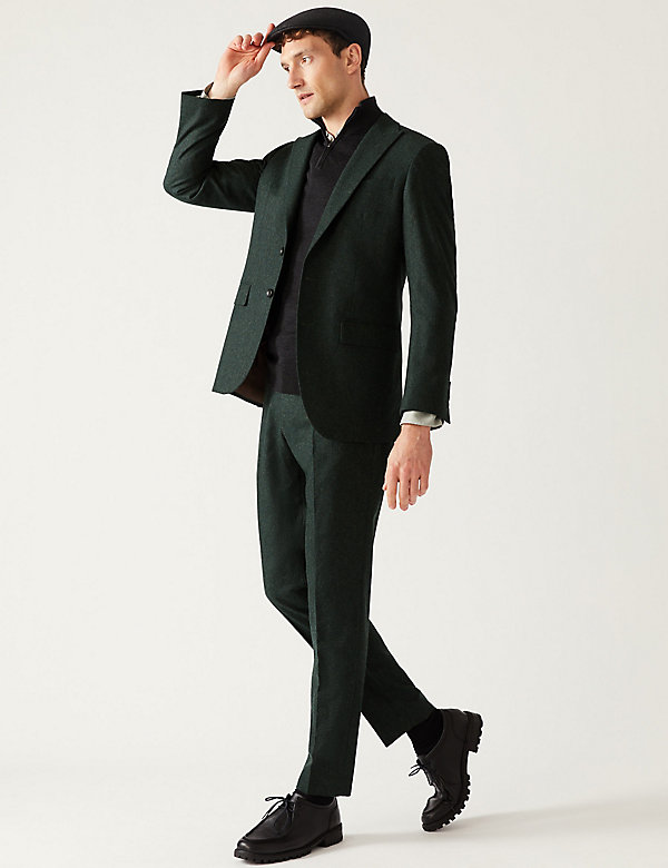 Tailored Fit Italian Wool Rich Suit - DK