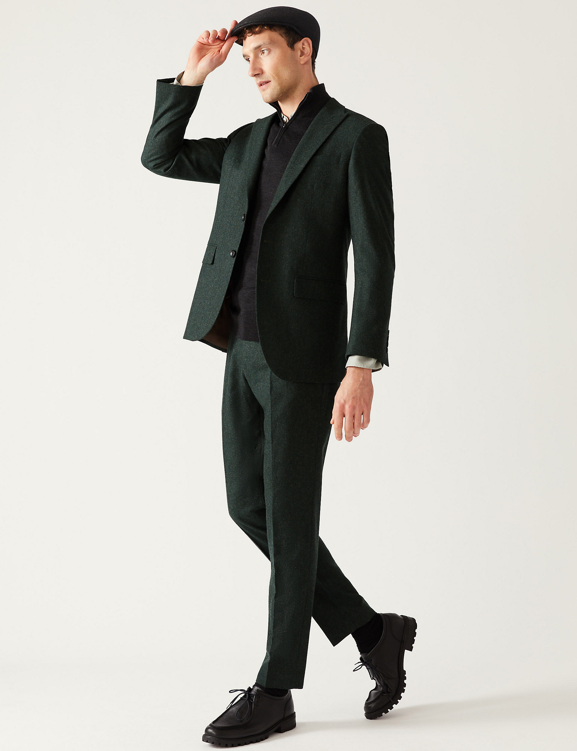 Tailored Fit Italian Wool Rich Suit