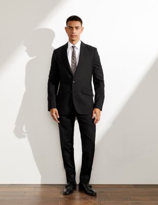 Slim Fit Pure Wool Twill Suit