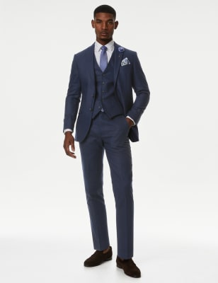 Tailored Fit Wool Rich Donegal Suit | M&S