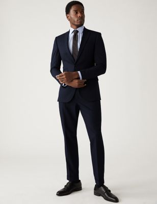 Slim Fit Pinstripe Stretch Suit